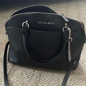Michael Kors Black Dome Satchel